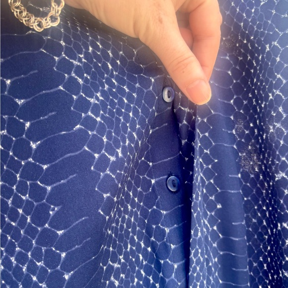 Fleur Bleue summer dress, navy. Size large - Picture 4 of 8